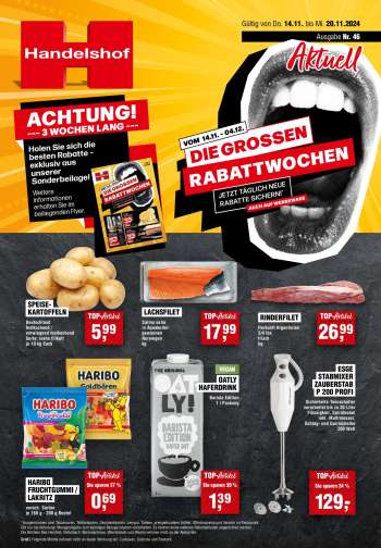 Prospekte Handelshof - 14.11.2024 - 20.11.2024.