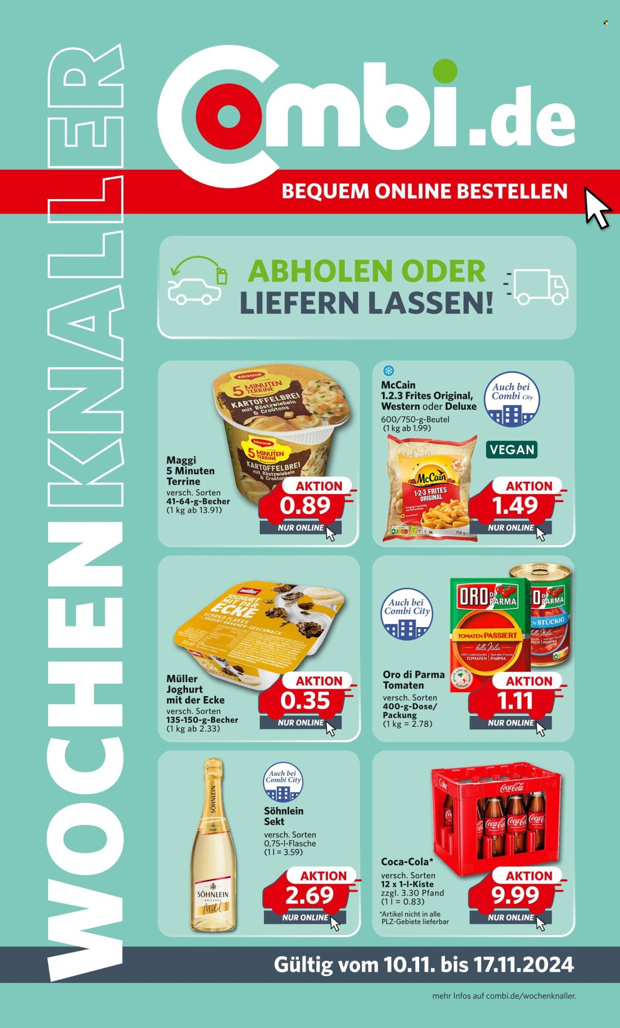 Combi Prospekte  - 10.11.2024 - 17.11.2024. Seite 1