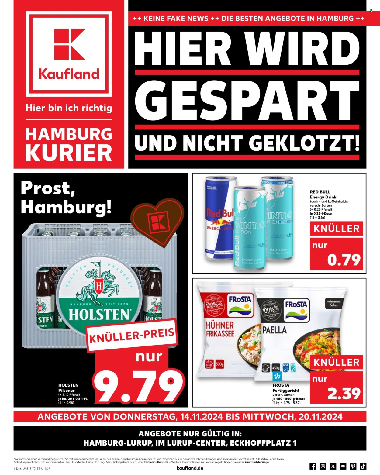 Kaufland Prospekte  - 14.11.2024 - 20.11.2024. Seite 1