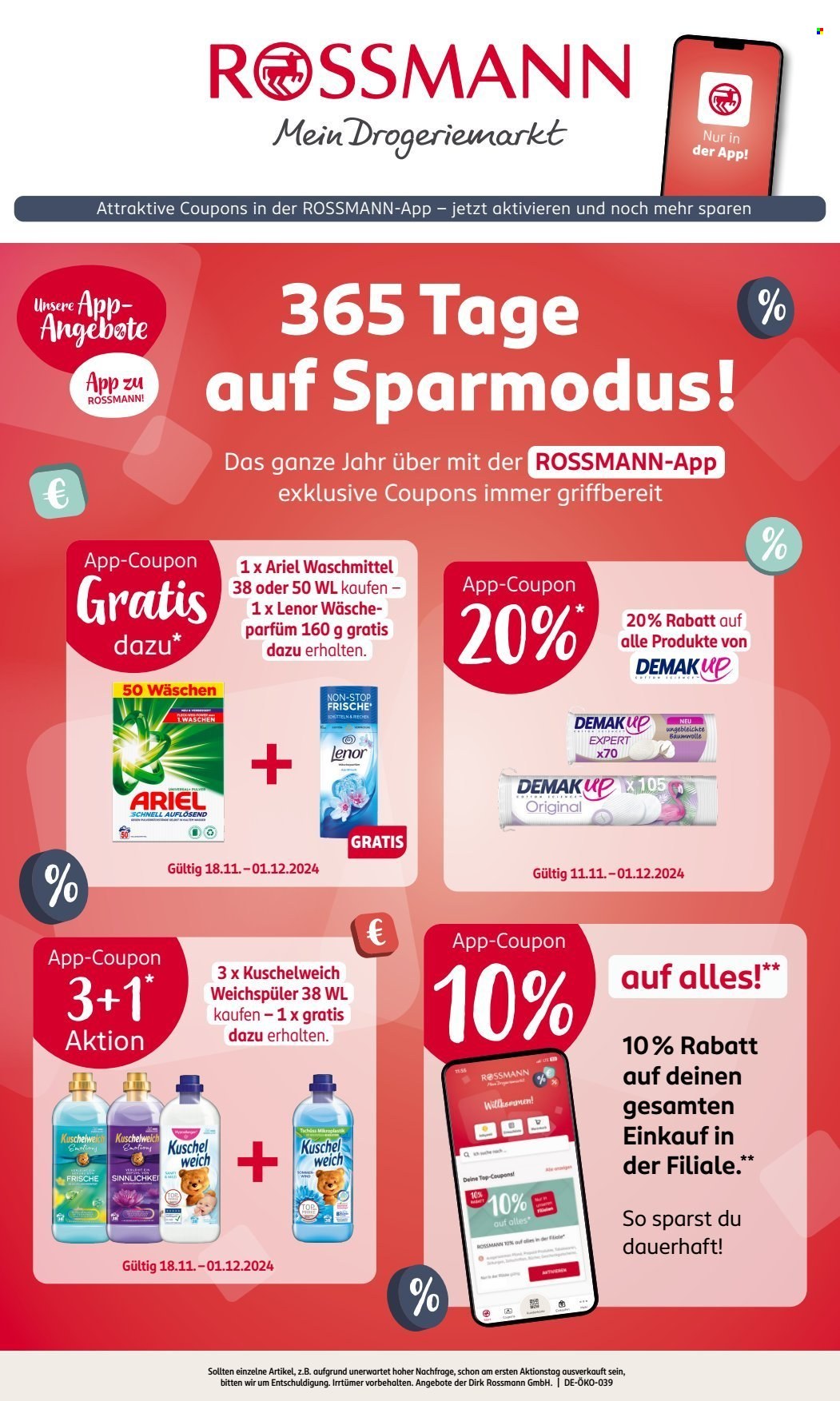 Rossmann Prospekte  - 11.11.2024 - 15.12.2024. Seite 1