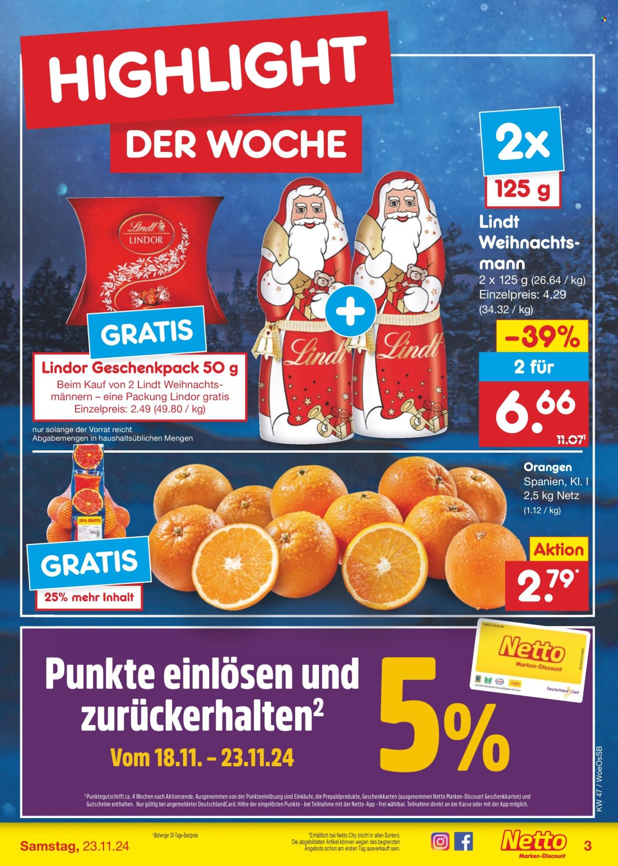 Netto Marken-Discount Prospekte  - 18.11.2024 - 23.11.2024. Seite 3