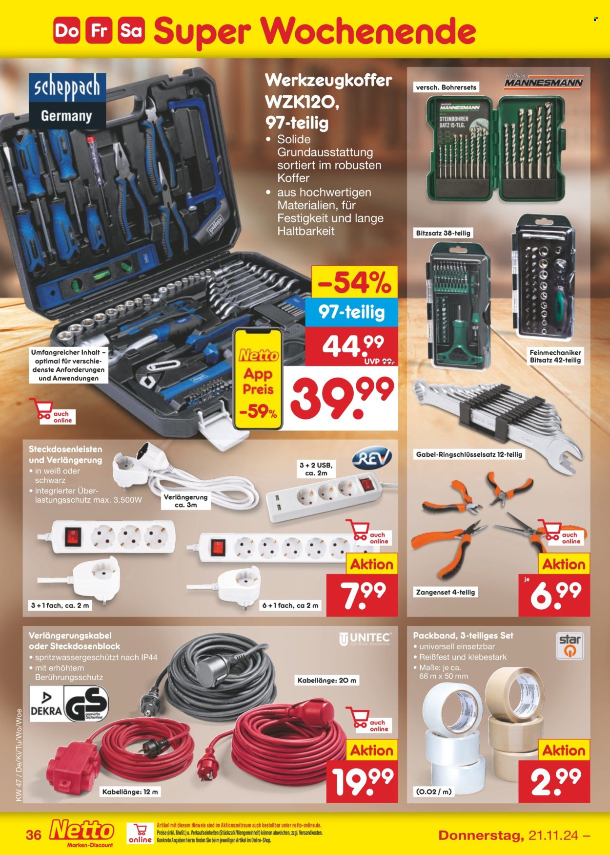 Netto Marken-Discount Prospekte  - 18.11.2024 - 23.11.2024. Seite 44