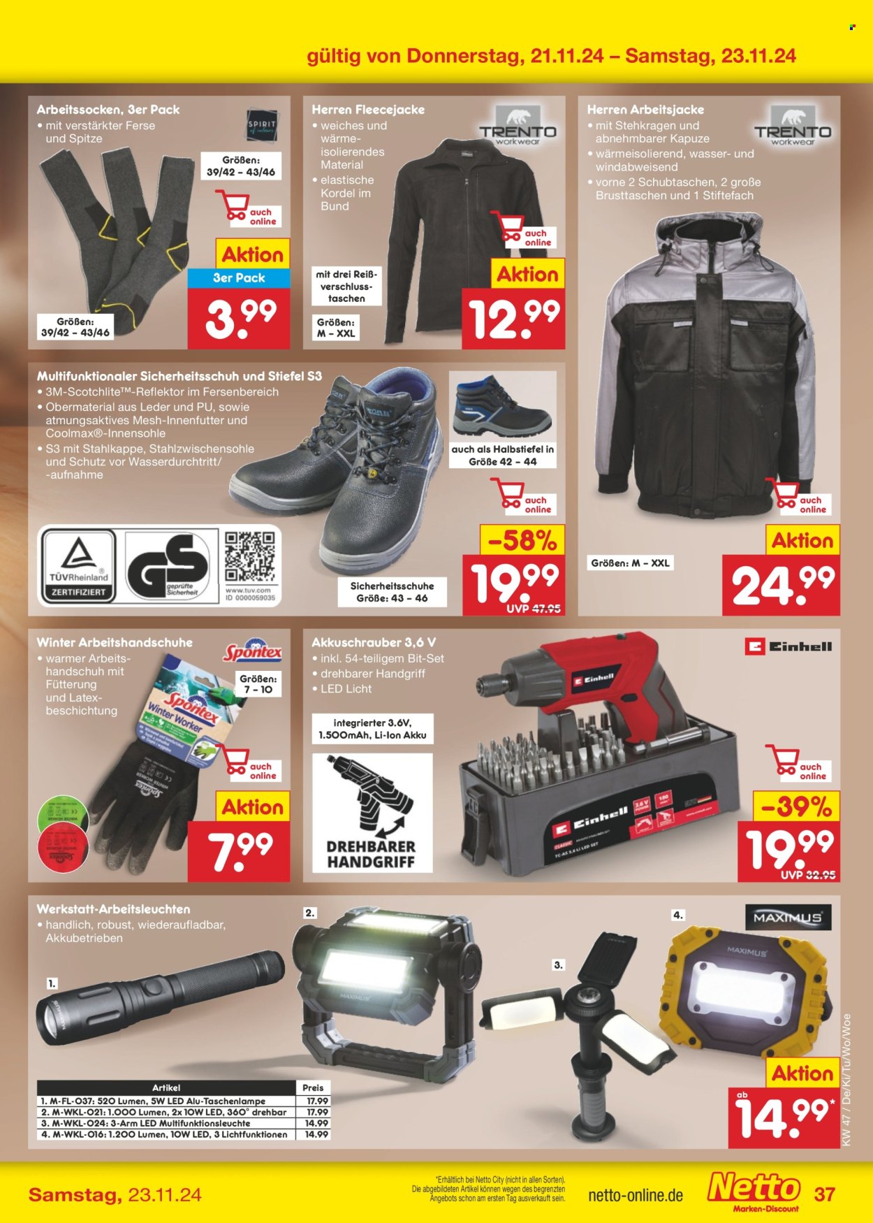 Netto Marken-Discount Prospekte  - 18.11.2024 - 23.11.2024. Seite 45