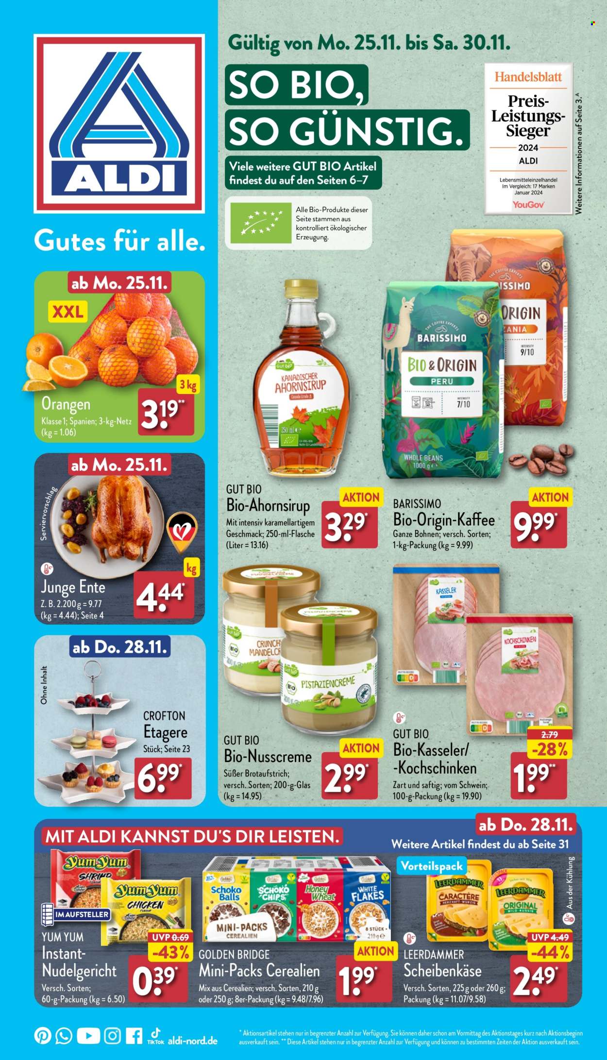 ALDI Nord Prospekte  - 25.11.2024 - 30.11.2024. Seite 1