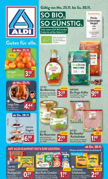 Prospekte ALDI Nord - 25.11.2024 - 30.11.2024.