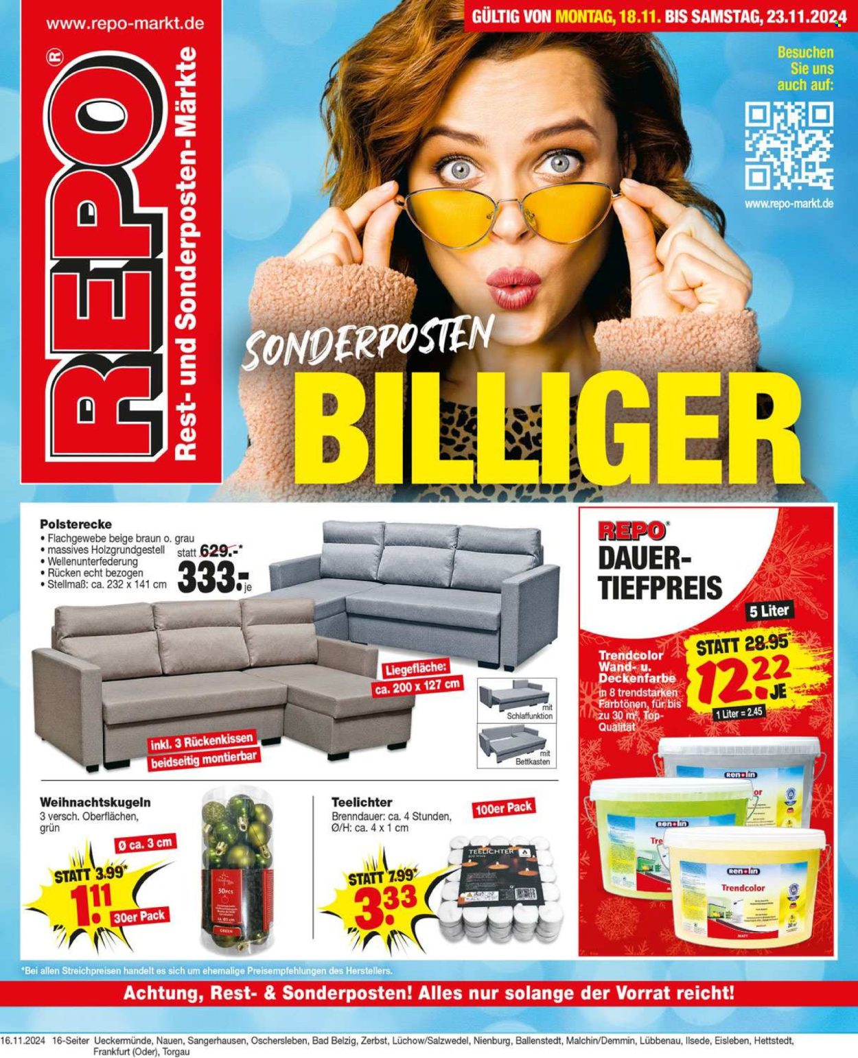 Repo Prospekte  - 18.11.2024 - 23.11.2024. Seite 1