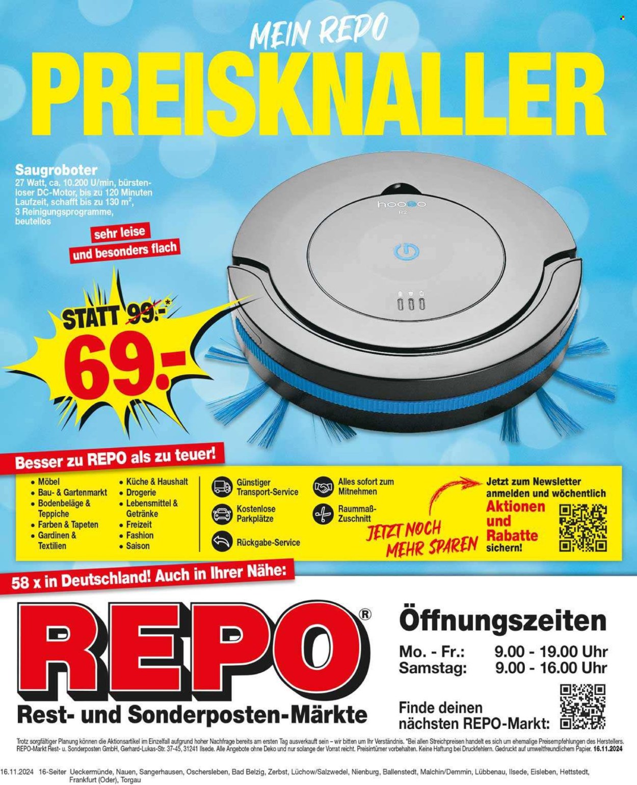 Repo Prospekte  - 18.11.2024 - 23.11.2024. Seite 16