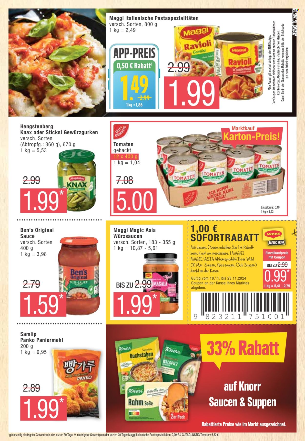 Marktkauf Prospekte  - 18.11.2024 - 23.11.2024. Seite 17