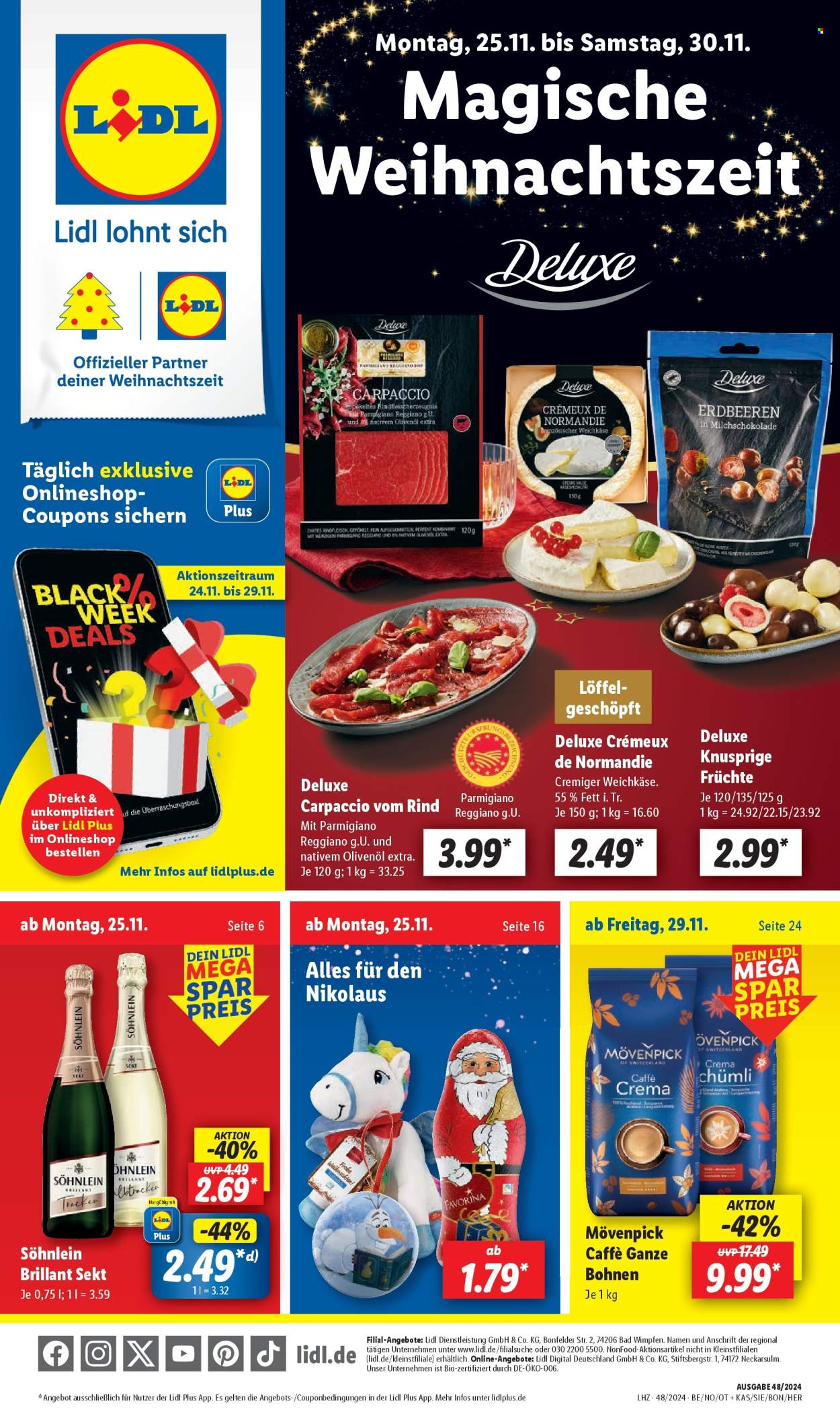 Lidl Prospekte  - 25.11.2024 - 30.11.2024. Seite 1