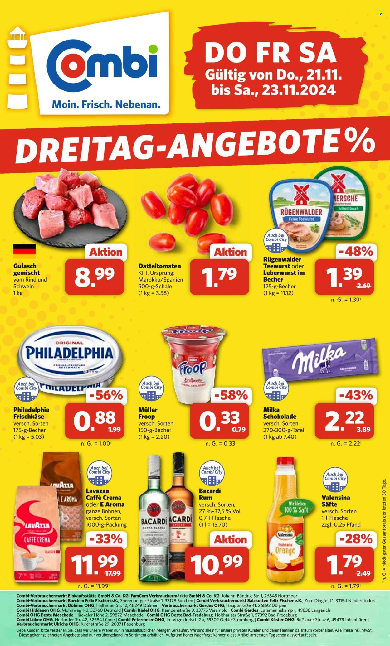 Combi Prospekte  - 21.11.2024 - 23.11.2024. Seite 1