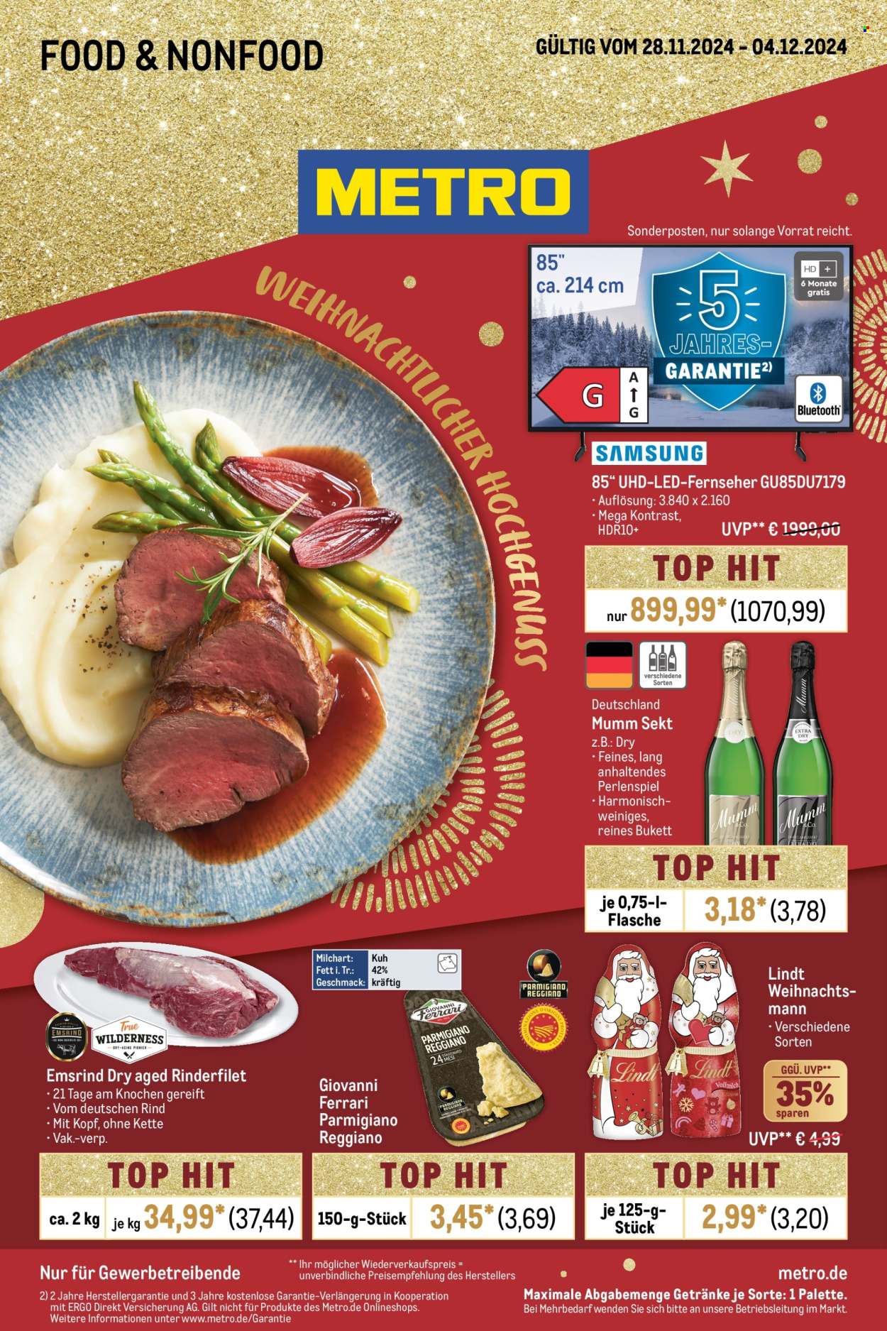 Metro Prospekte  - 28.11.2024 - 4.12.2024. Seite 1
