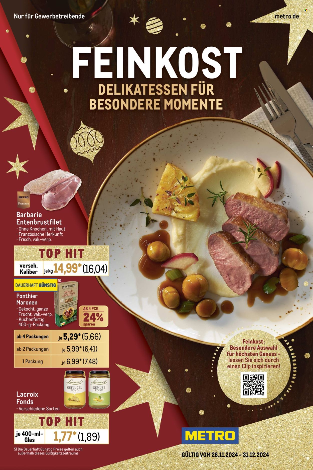 Metro Prospekte  - 28.11.2024 - 31.12.2024. Seite 1