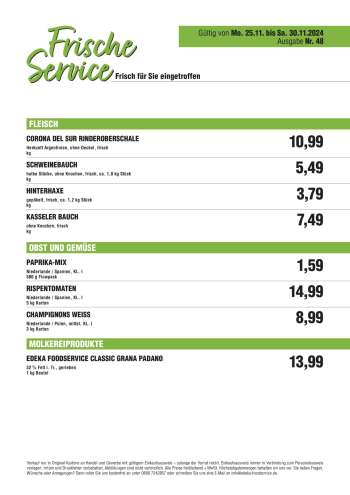 Prospekte Handelshof - 25.11.2024 - 30.11.2024.