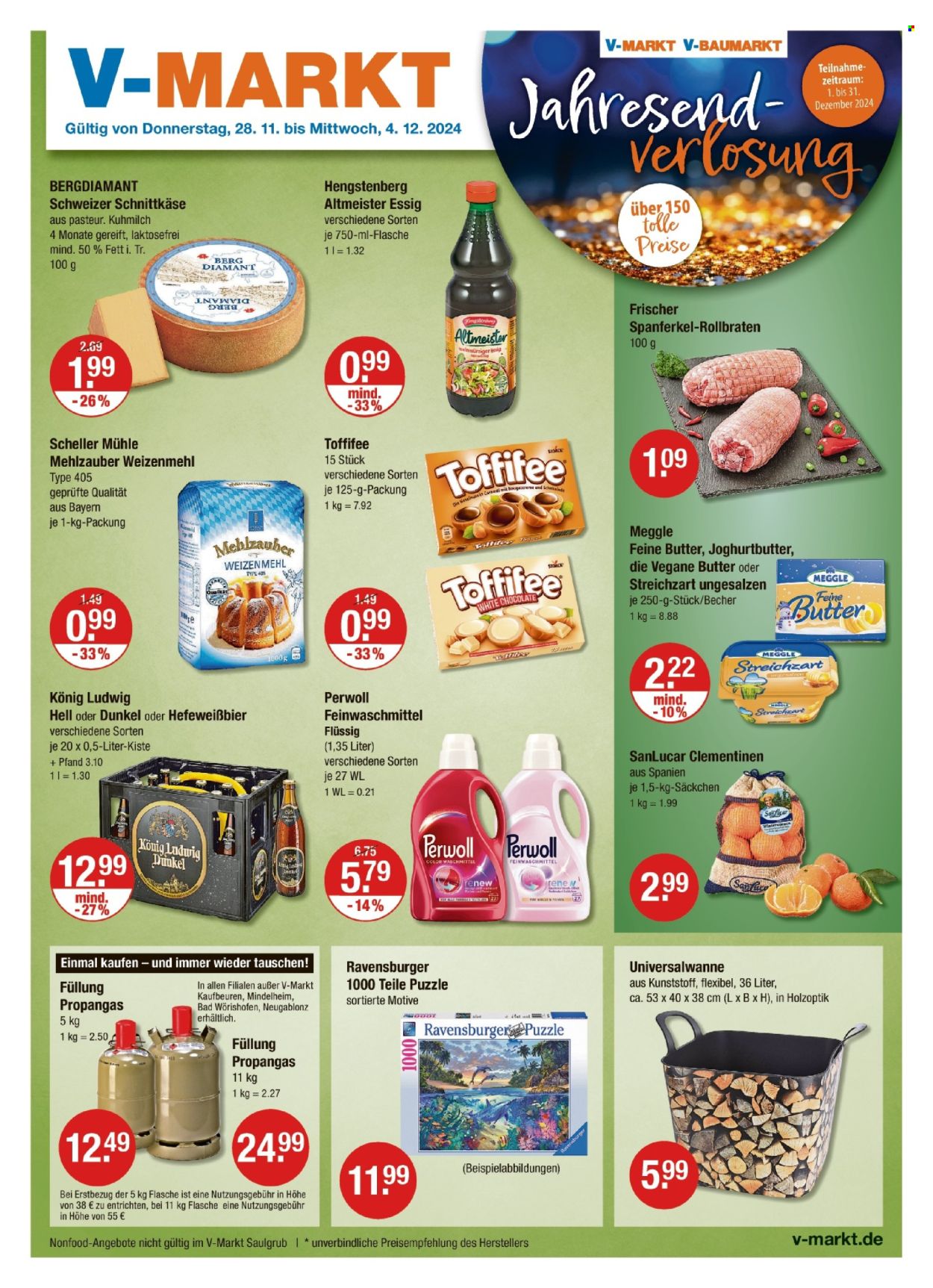 V-Markt Prospekte  - 28.11.2024 - 4.12.2024. Seite 1