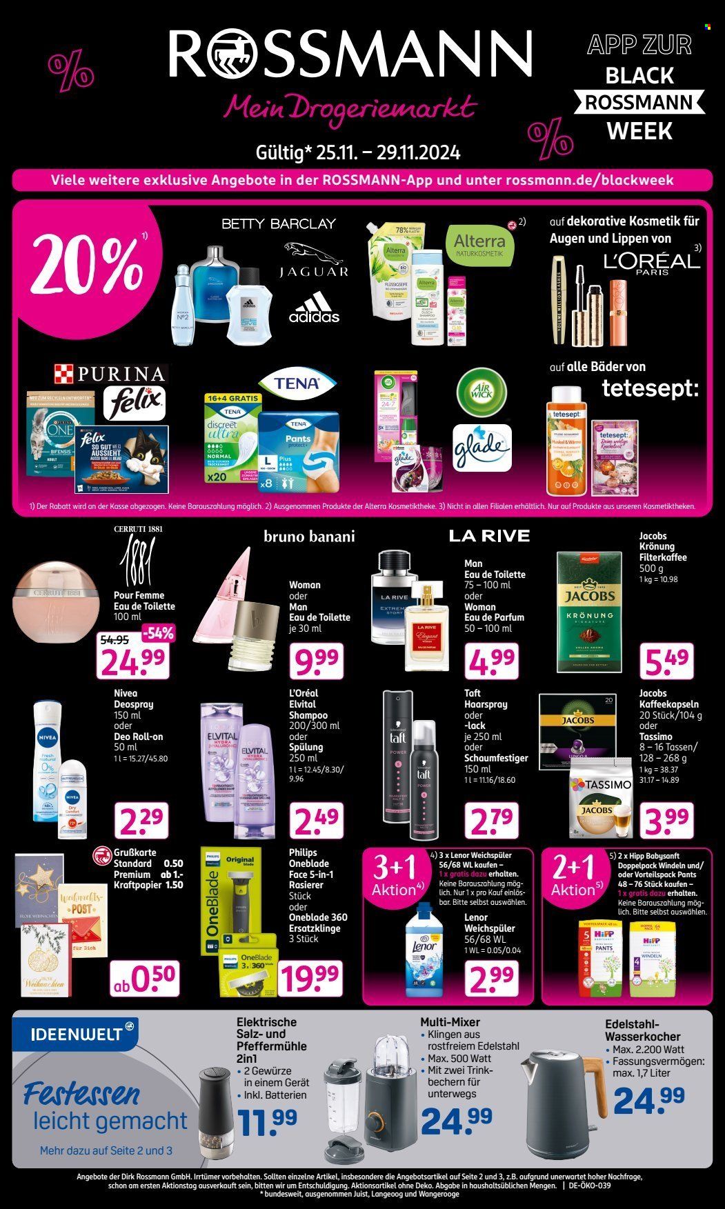 Rossmann Prospekte  - 25.11.2024 - 29.11.2024. Seite 1