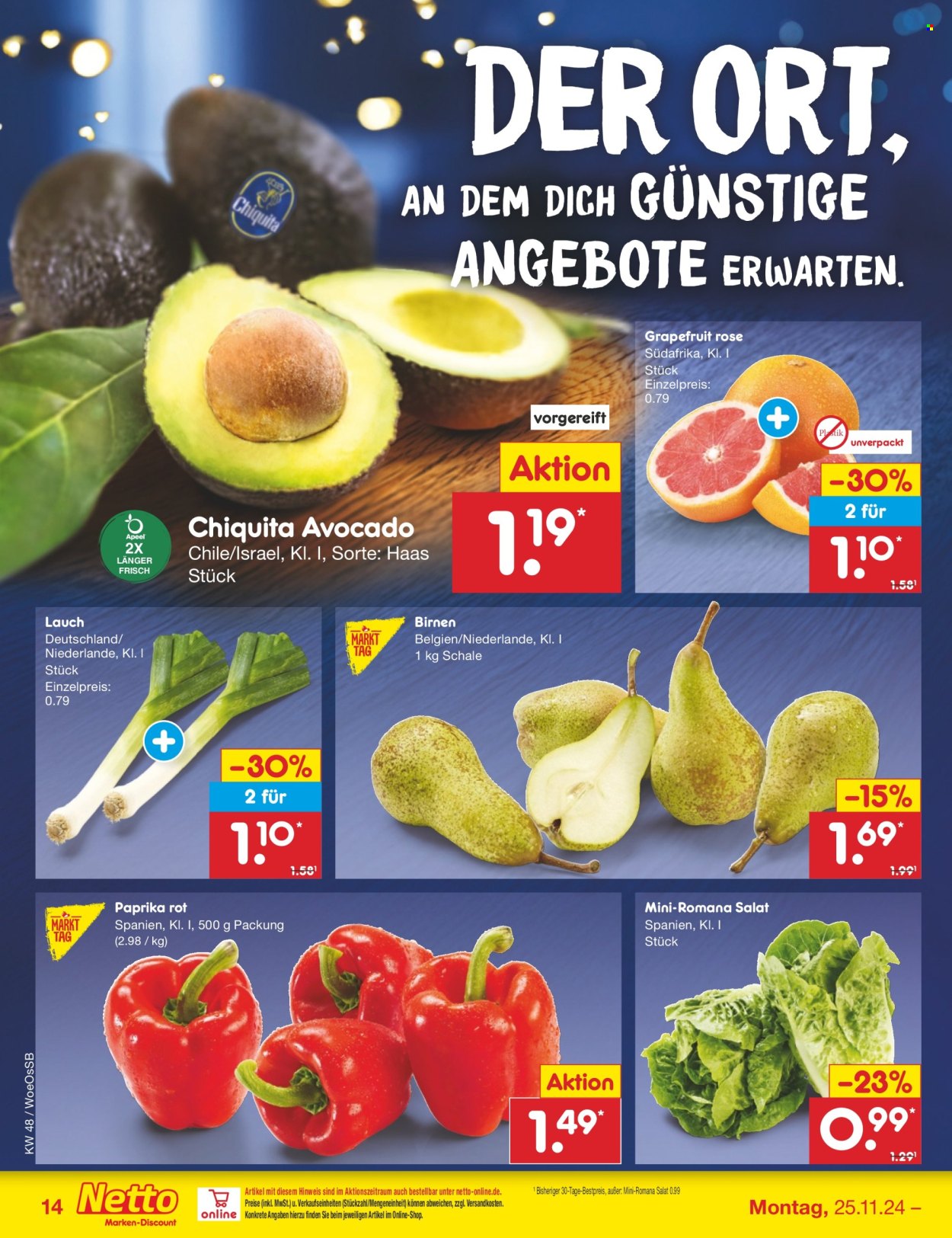 Netto Marken-Discount Prospekte  - 25.11.2024 - 30.11.2024. Seite 20