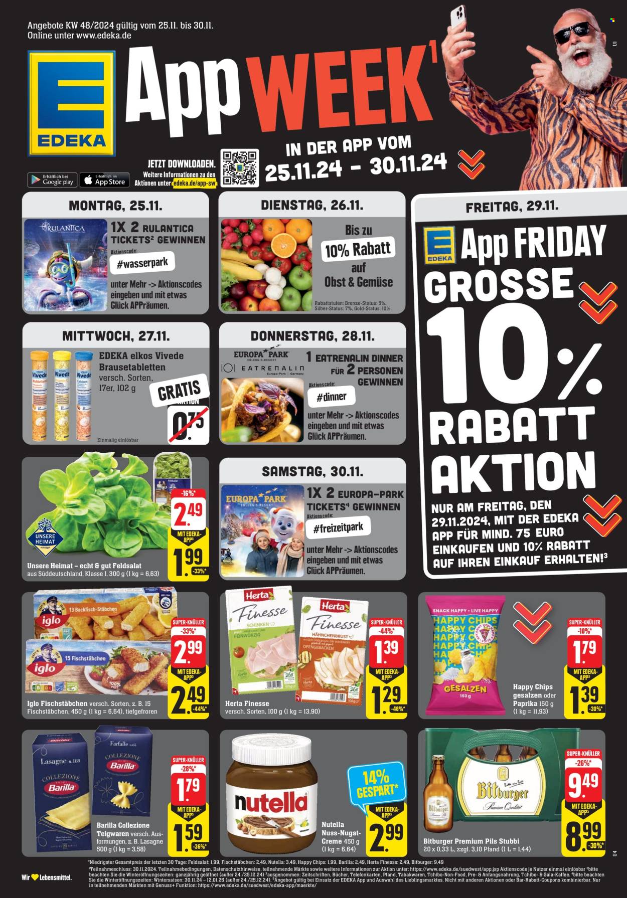 Edeka Prospekte  - 25.11.2024 - 30.11.2024. Seite 1