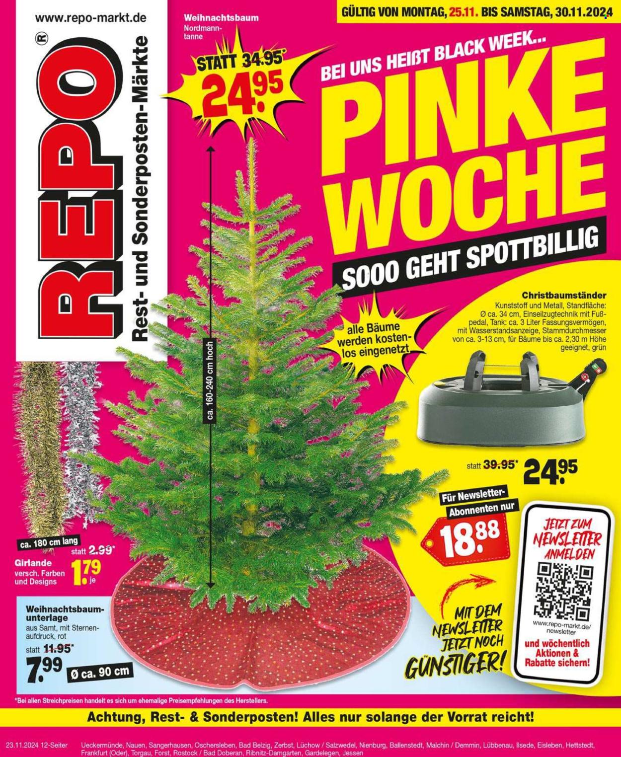 Repo Prospekte  - 25.11.2024 - 30.11.2024. Seite 1