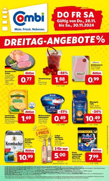 Prospekte Combi - 28.11.2024 - 30.11.2024.