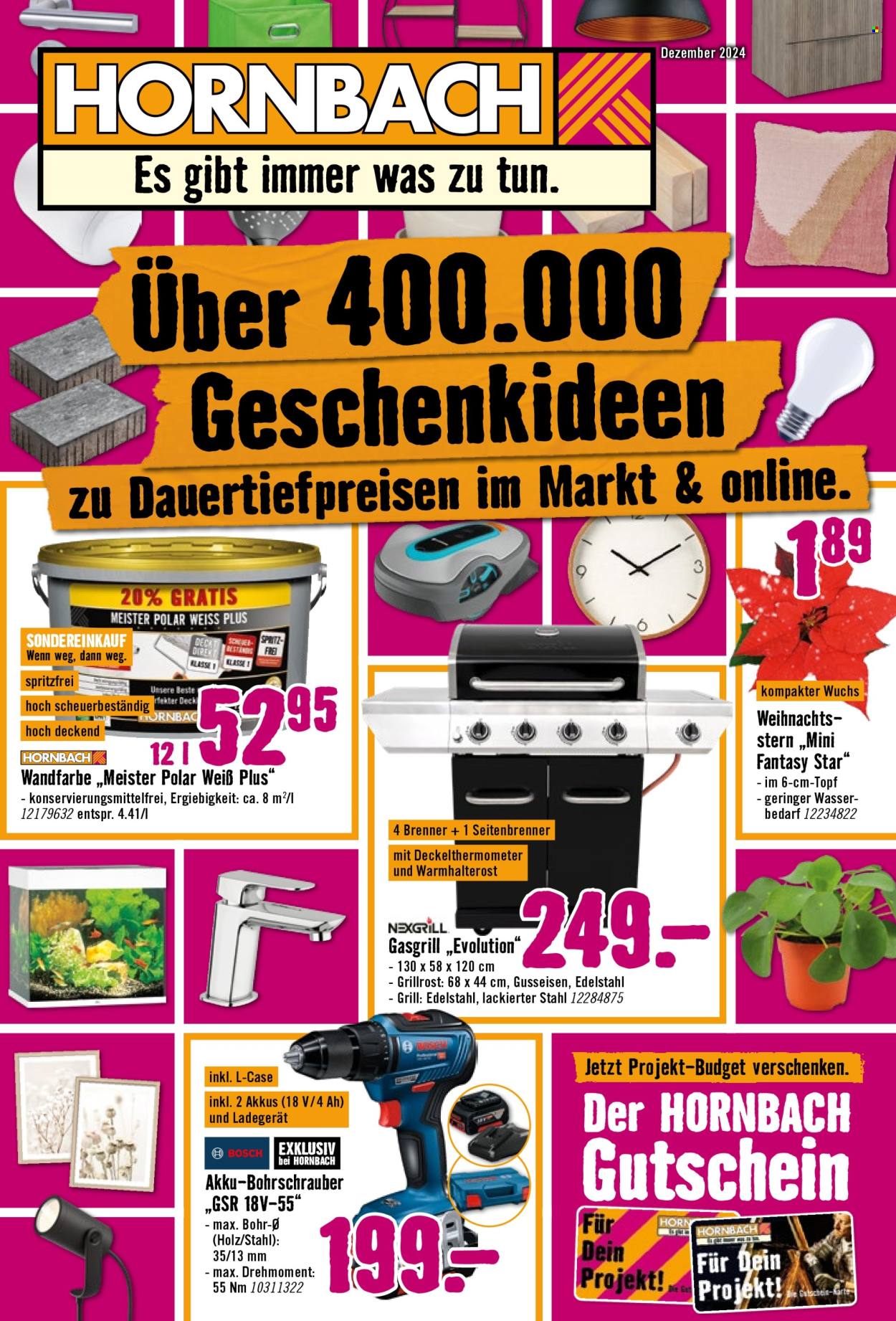 Hornbach Prospekte  - 30.11.2024 - 25.12.2024. Seite 1