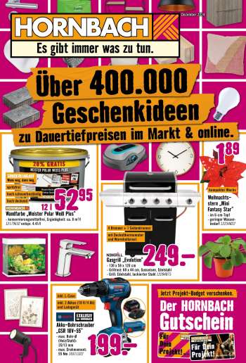 Prospekte Hornbach - 30.11.2024 - 25.12.2024.