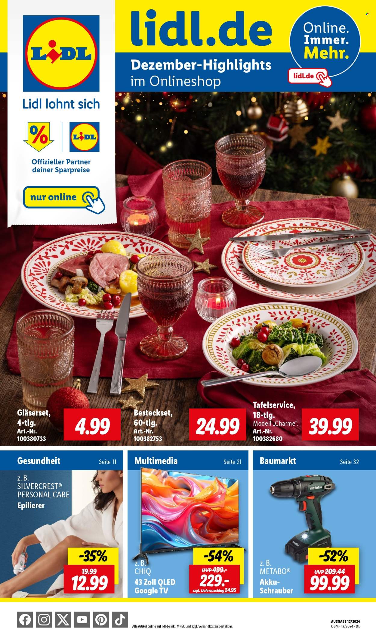Lidl Prospekte  - 1.12.2024 - 31.12.2024. Seite 1
