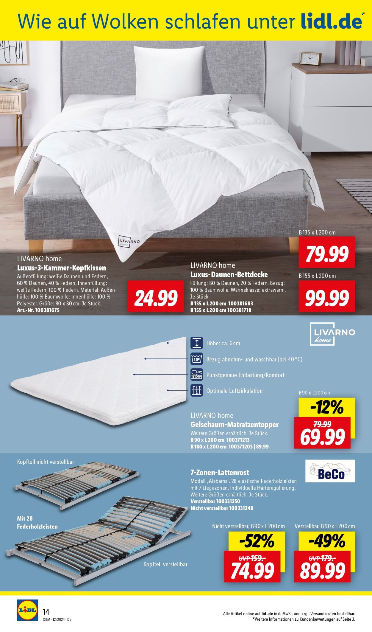 Lidl Prospekte  - 1.12.2024 - 31.12.2024. Seite 14