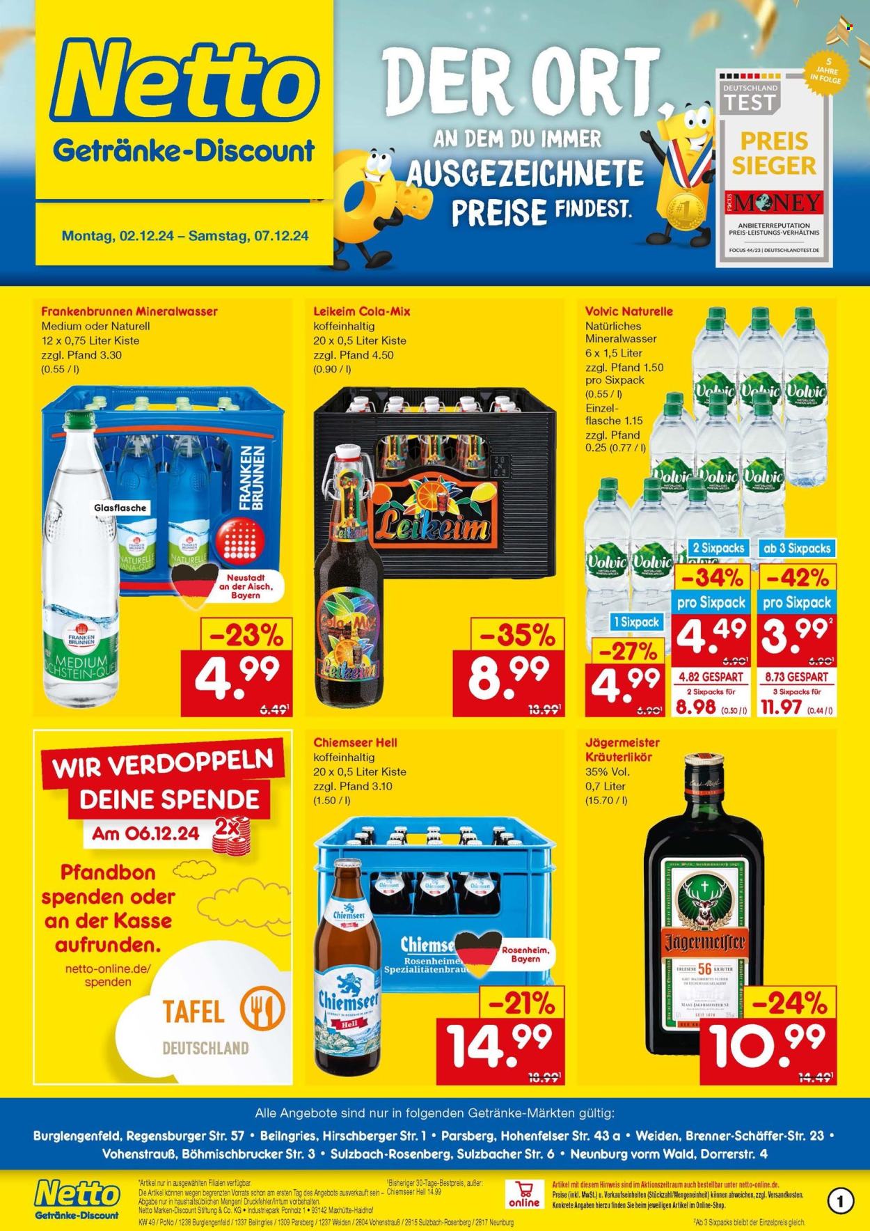 Netto Marken-Discount Prospekte  - 2.12.2024 - 7.12.2024. Seite 1