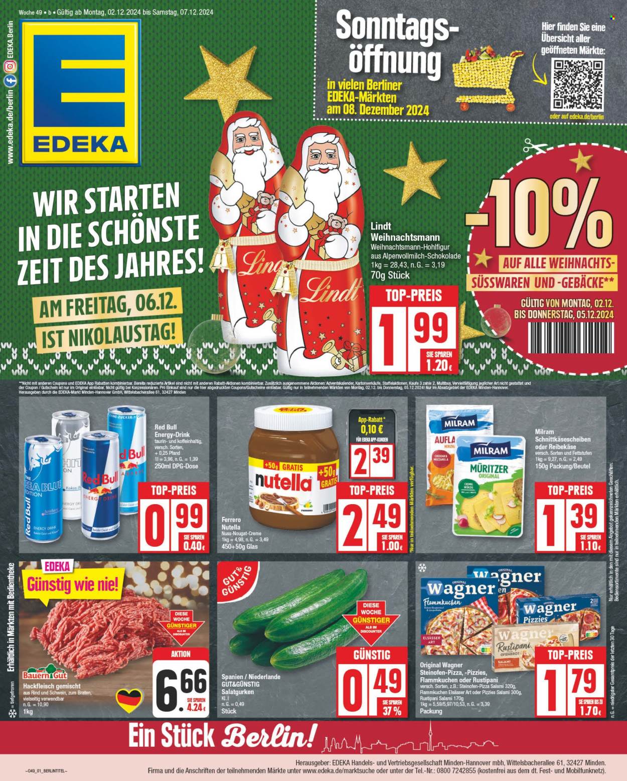 Edeka Prospekte  - 2.12.2024 - 7.12.2024. Seite 1