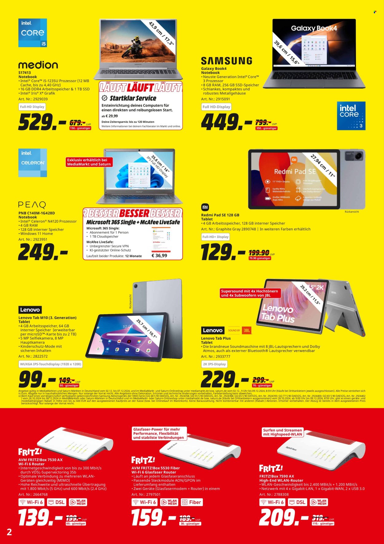MediaMarkt Prospekte  - 2.12.2024 - 9.12.2024. Seite 2