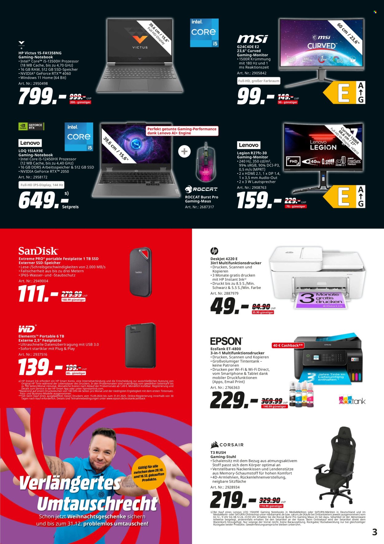 MediaMarkt Prospekte  - 2.12.2024 - 9.12.2024. Seite 3