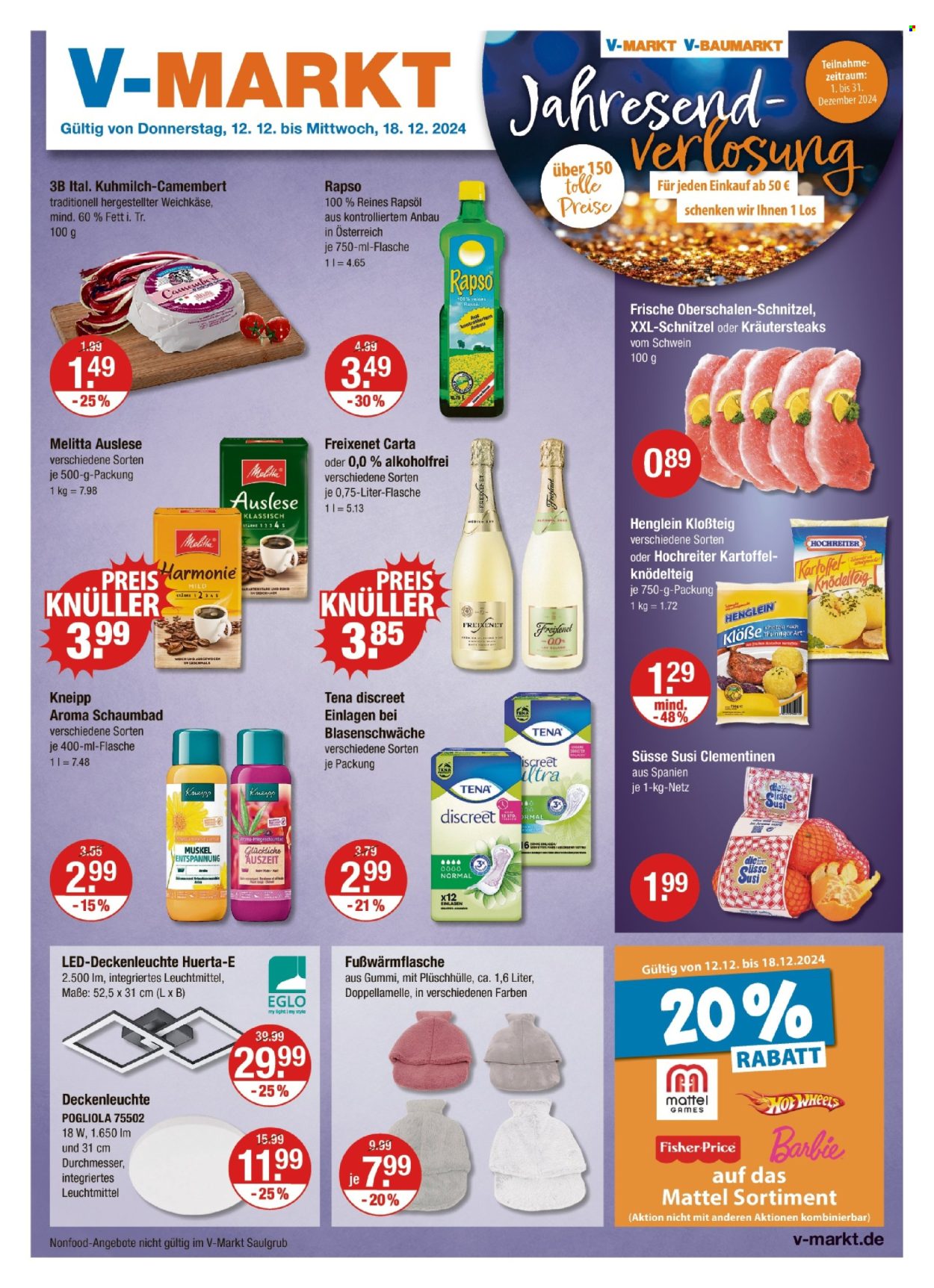 V-Markt Prospekte  - 12.12.2024 - 18.12.2024. Seite 1
