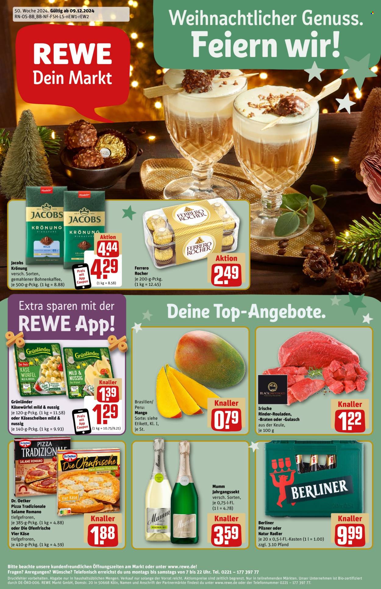 Leták REWE - 9.12.2024 - 14.12.2024. Strana 1