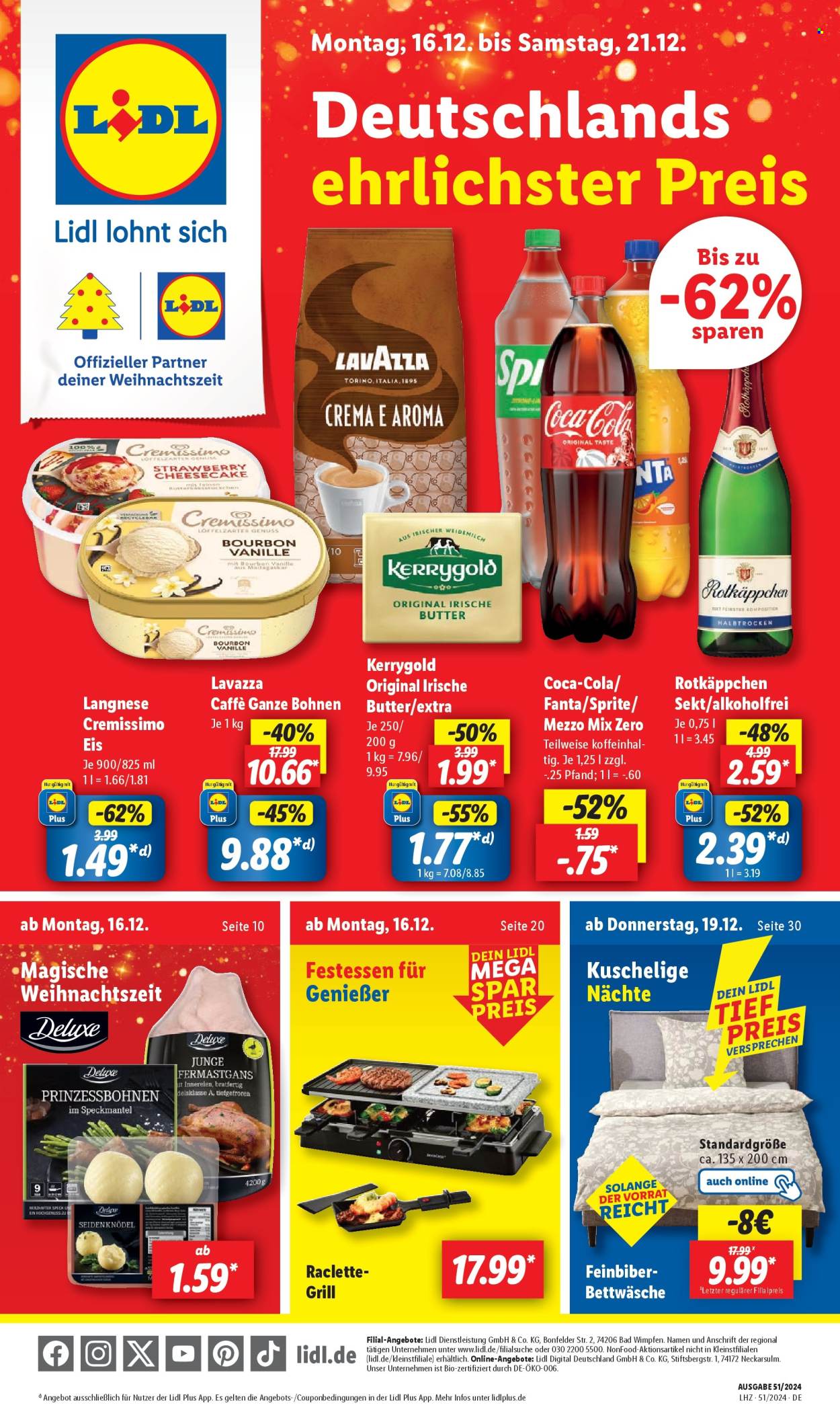 Lidl Prospekte  - 16.12.2024 - 21.12.2024. Seite 1