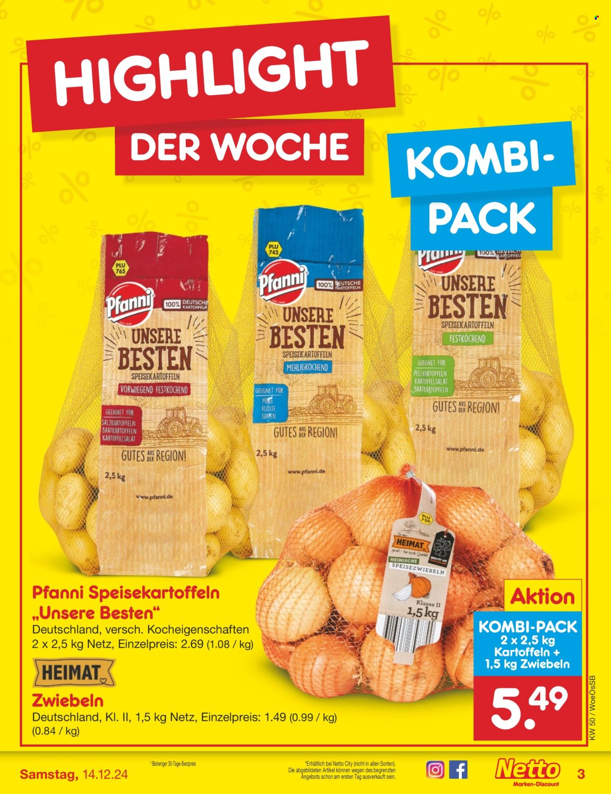 Netto Marken-Discount Prospekte  - 9.12.2024 - 14.12.2024. Seite 3