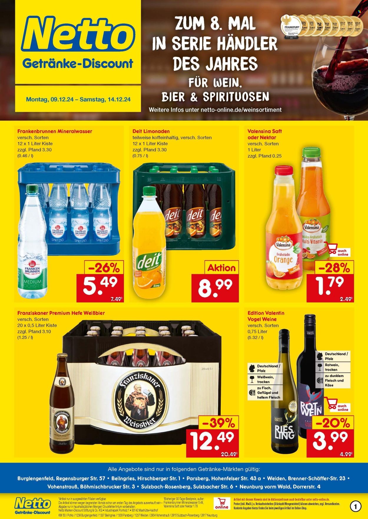 Netto Marken-Discount Prospekte  - 9.12.2024 - 14.12.2024. Seite 1
