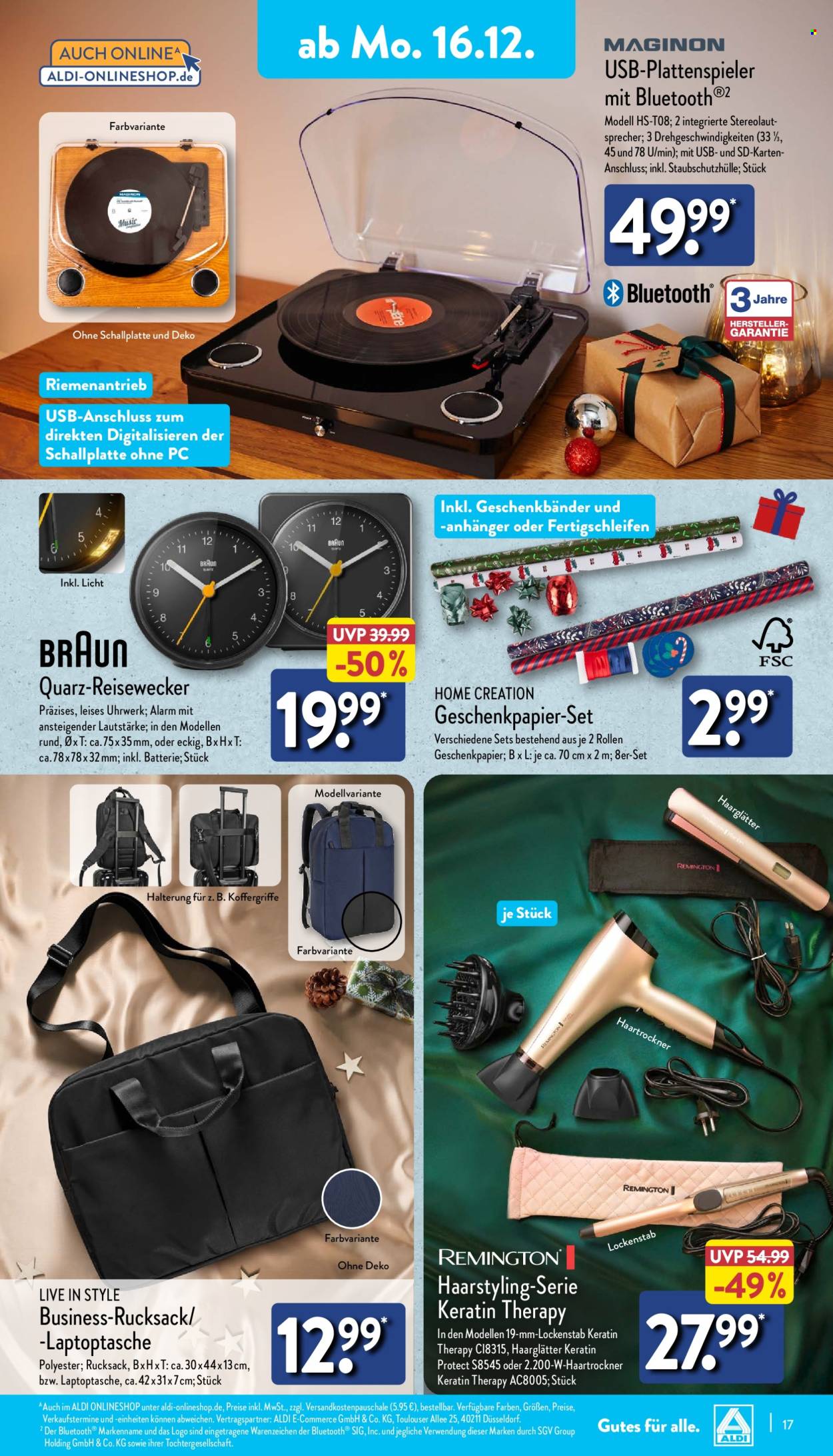 ALDI Nord Prospekte  - 16.12.2024 - 21.12.2024. Seite 17