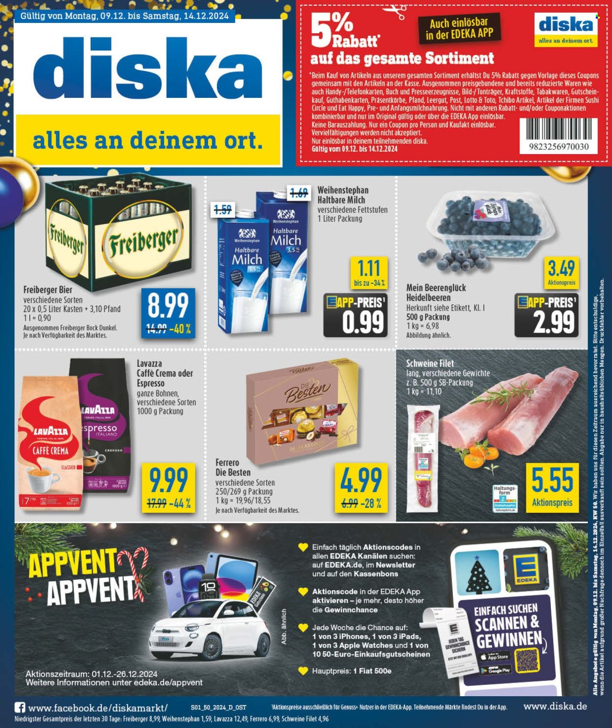 Diska Prospekte  - 9.12.2024 - 14.12.2024. Seite 1