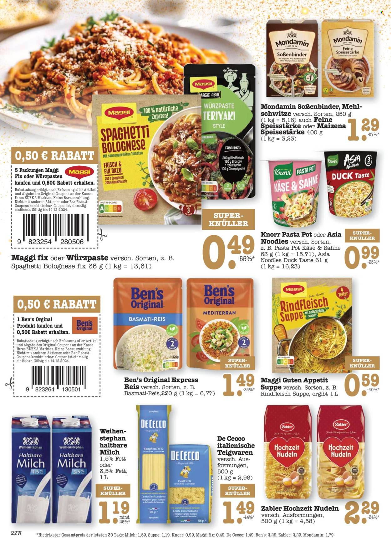 Edeka Prospekte  - 9.12.2024 - 14.12.2024. Seite 22