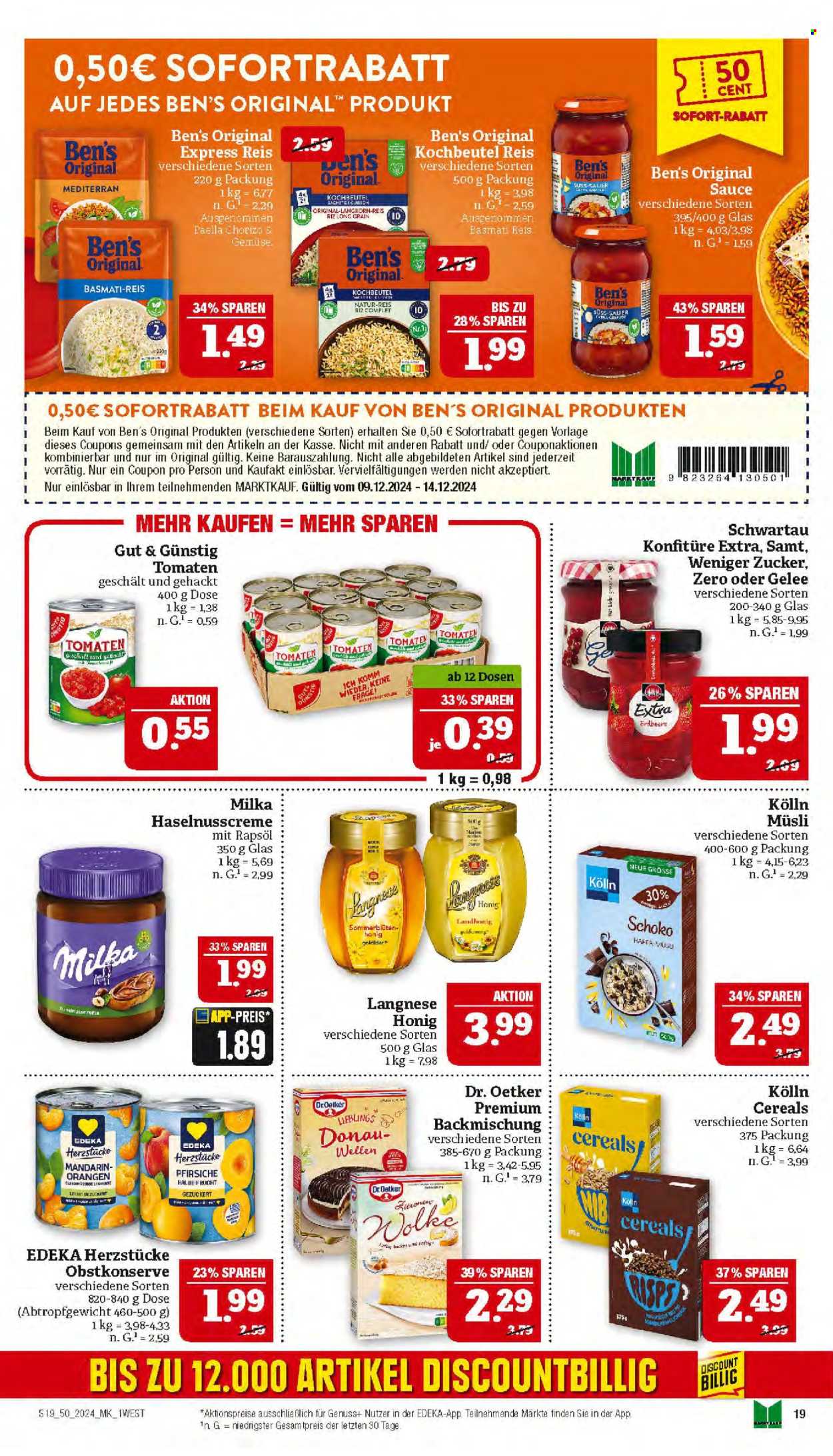 Marktkauf Prospekte  - 9.12.2024 - 14.12.2024. Seite 19