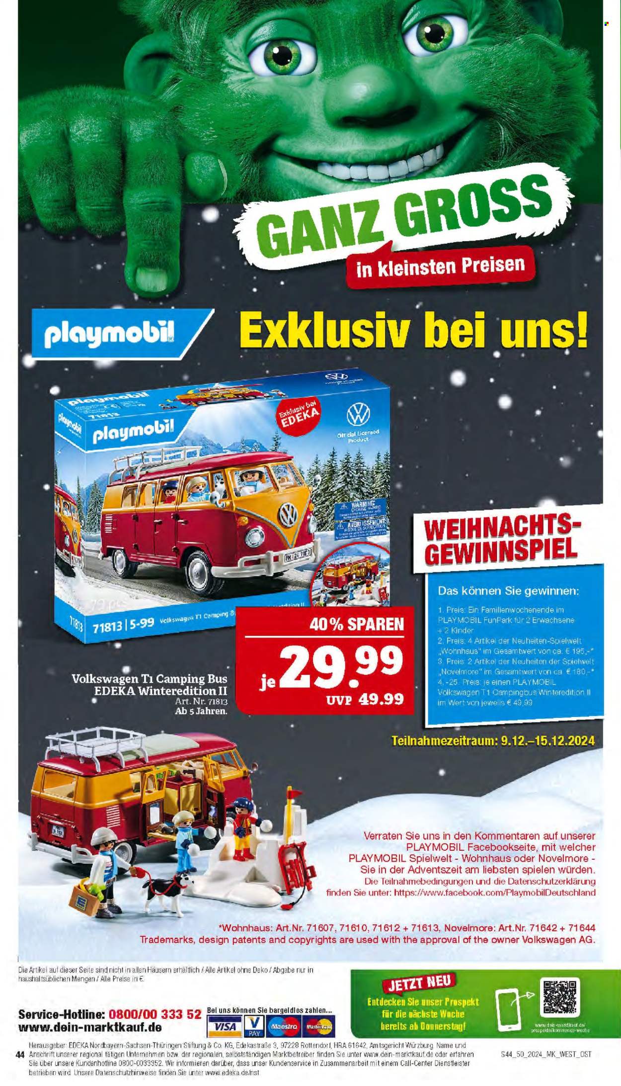 Marktkauf Prospekte  - 9.12.2024 - 14.12.2024. Seite 44