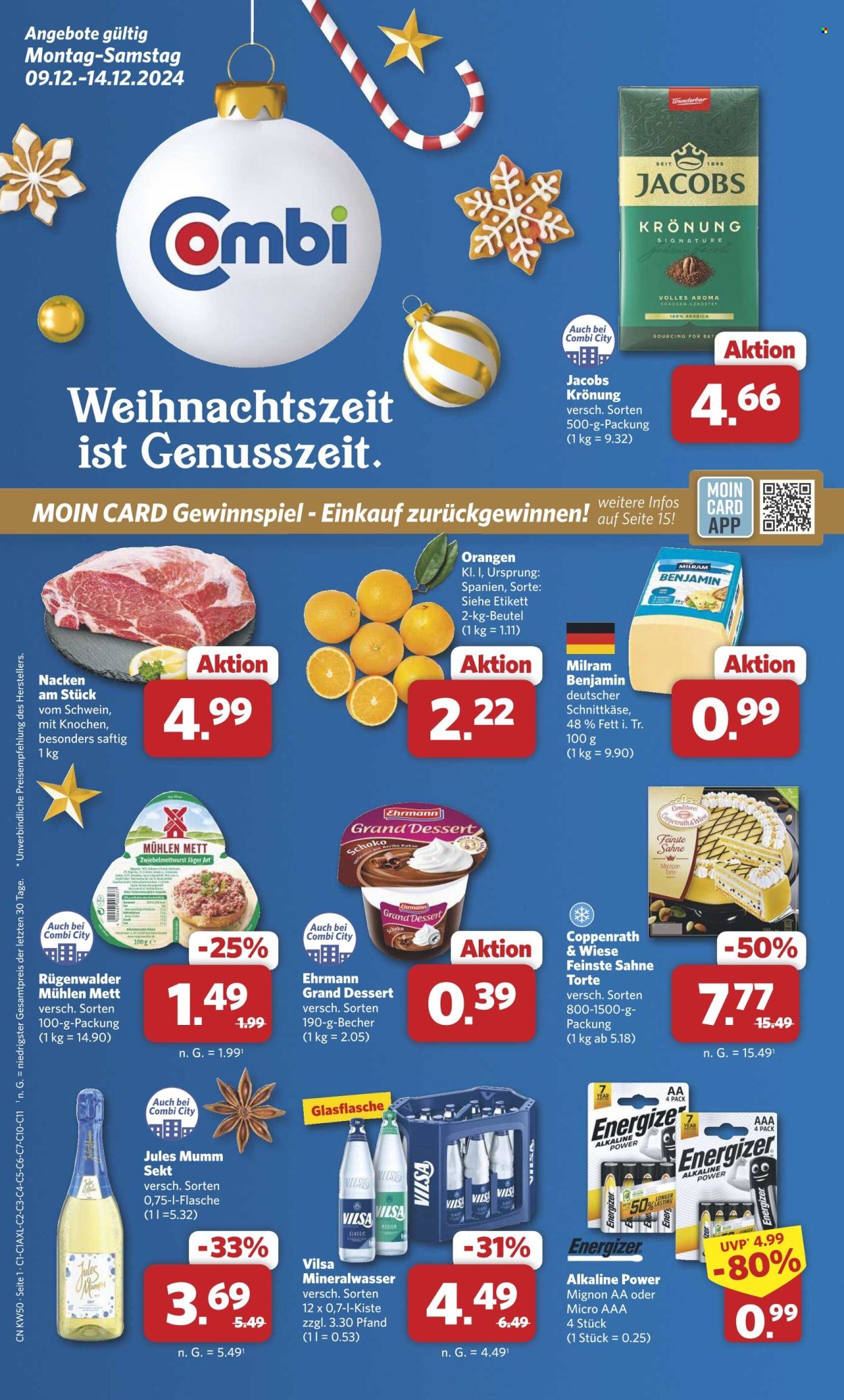 Combi Prospekte  - 9.12.2024 - 14.12.2024. Seite 1