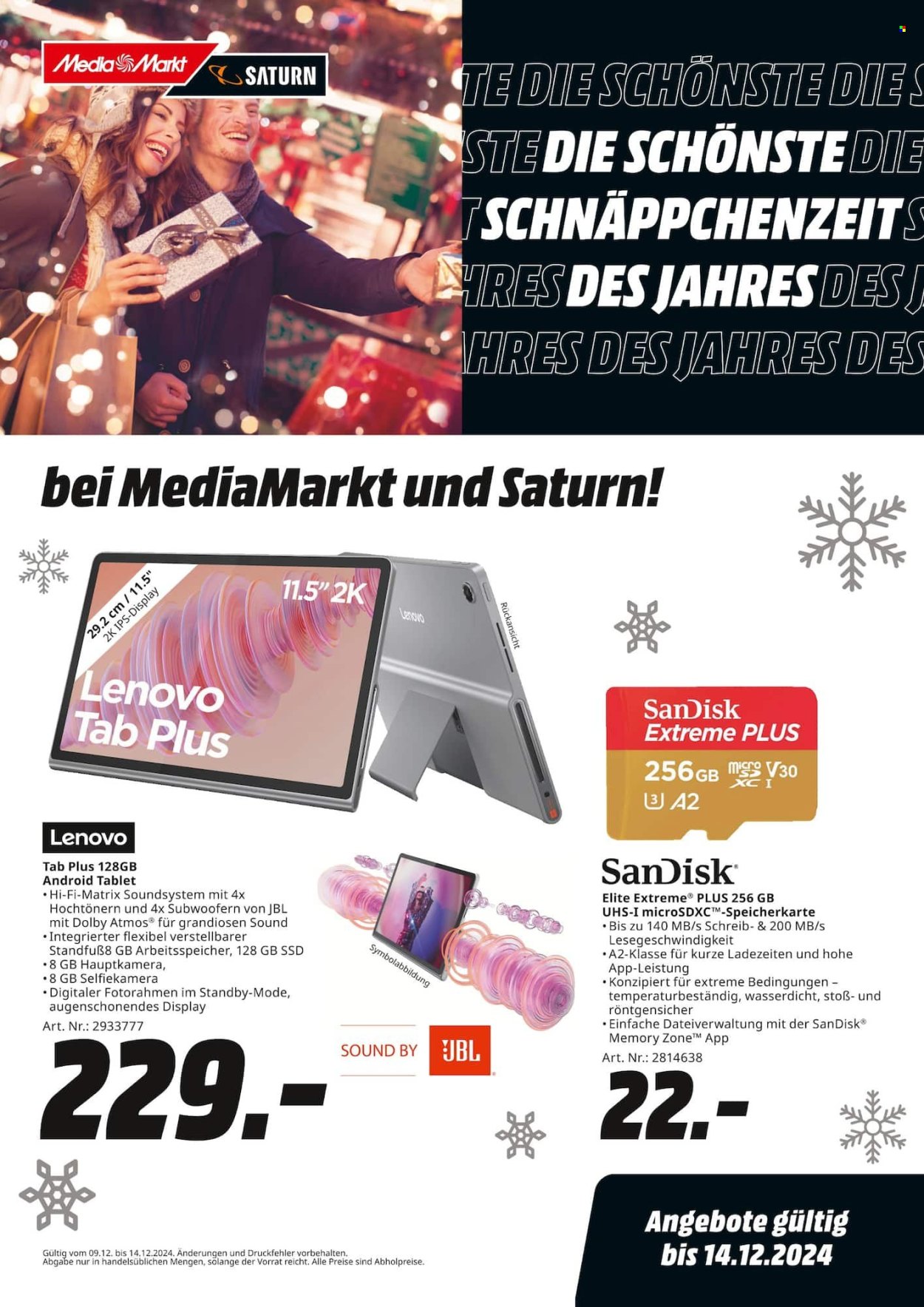 MediaMarkt Prospekte  - 9.12.2024 - 14.12.2024. Seite 1