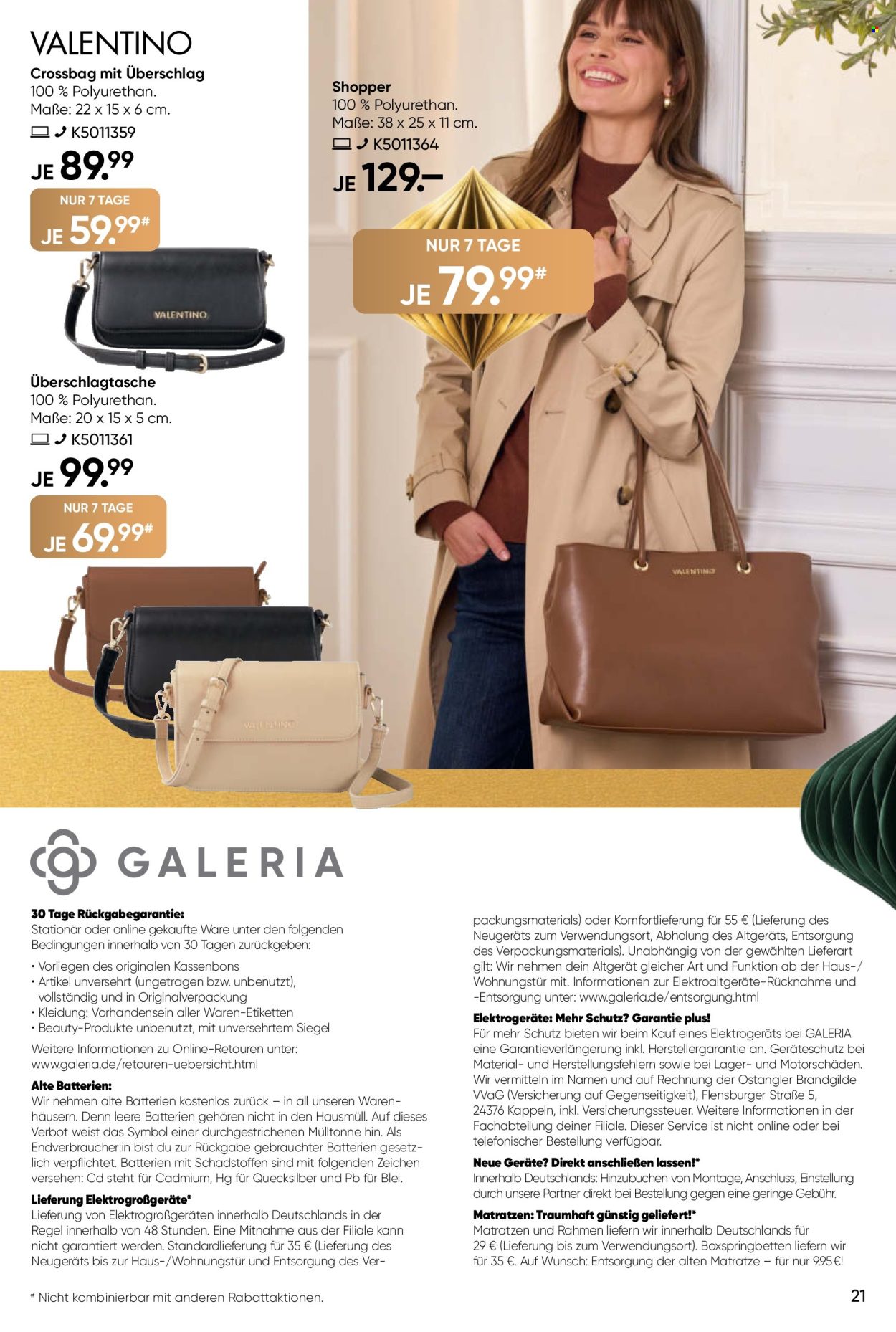 GALERIA Karstadt Kaufhof Prospekte  - 9.12.2024 - 15.12.2024. Seite 21