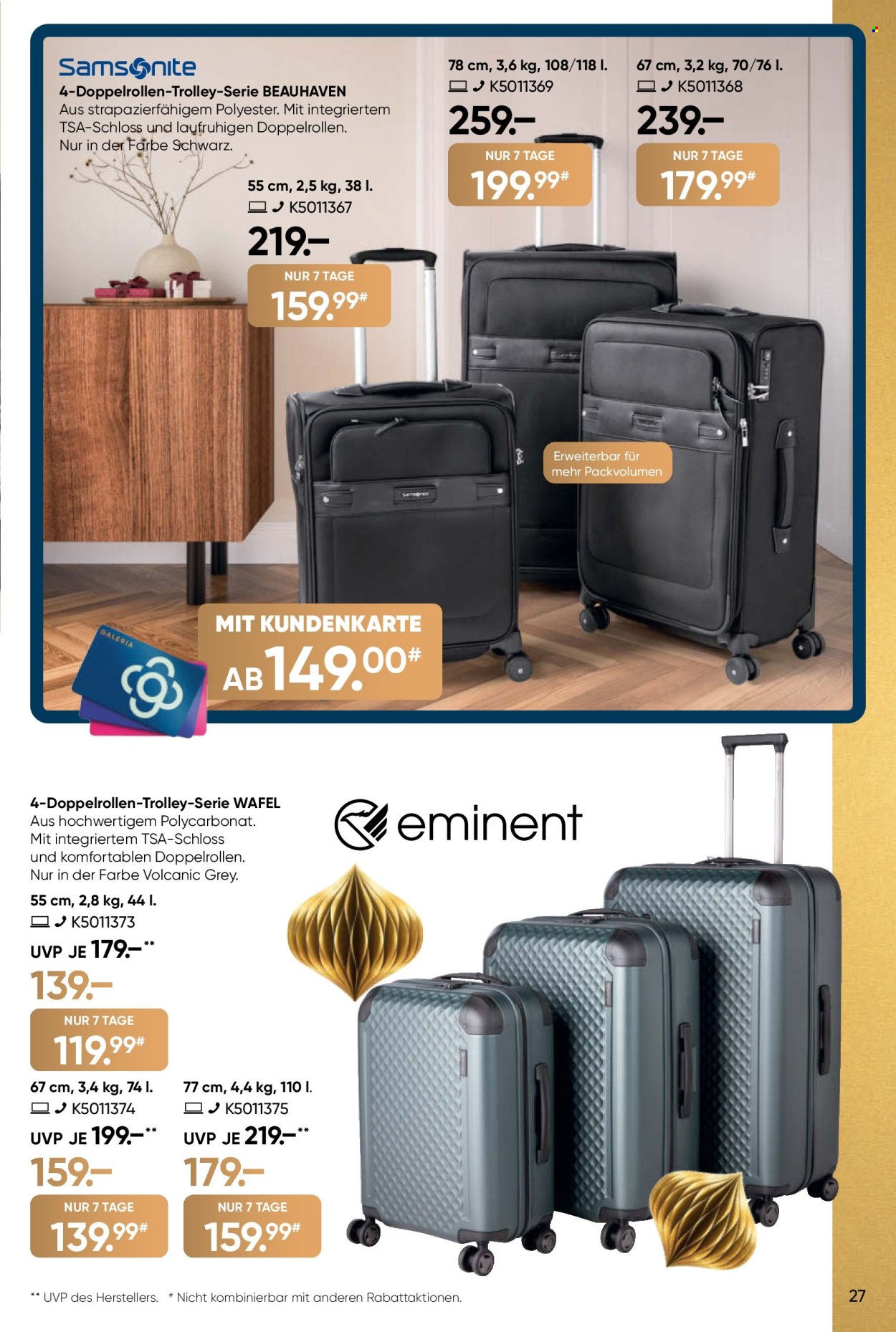 GALERIA Karstadt Kaufhof Prospekte  - 9.12.2024 - 15.12.2024. Seite 27