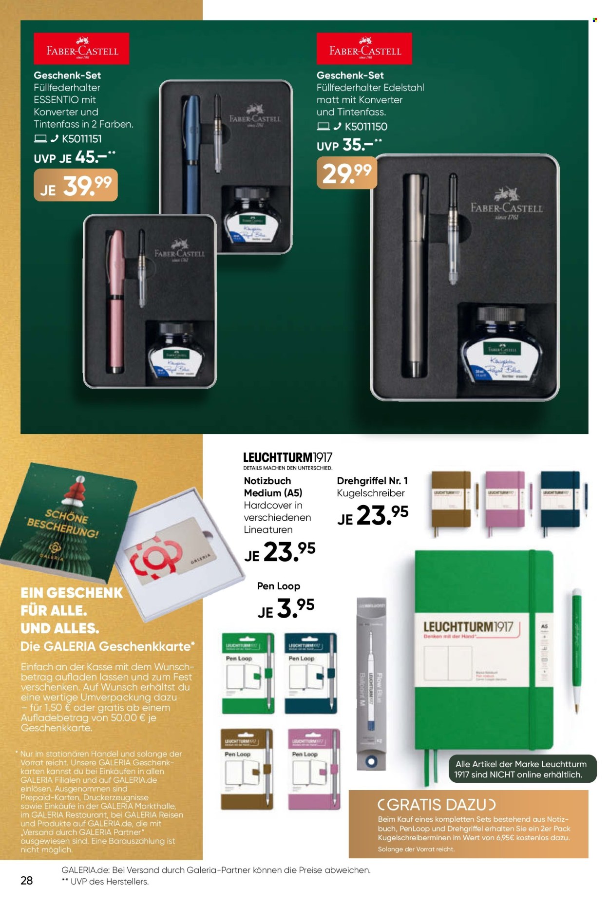 GALERIA Karstadt Kaufhof Prospekte  - 9.12.2024 - 15.12.2024. Seite 28