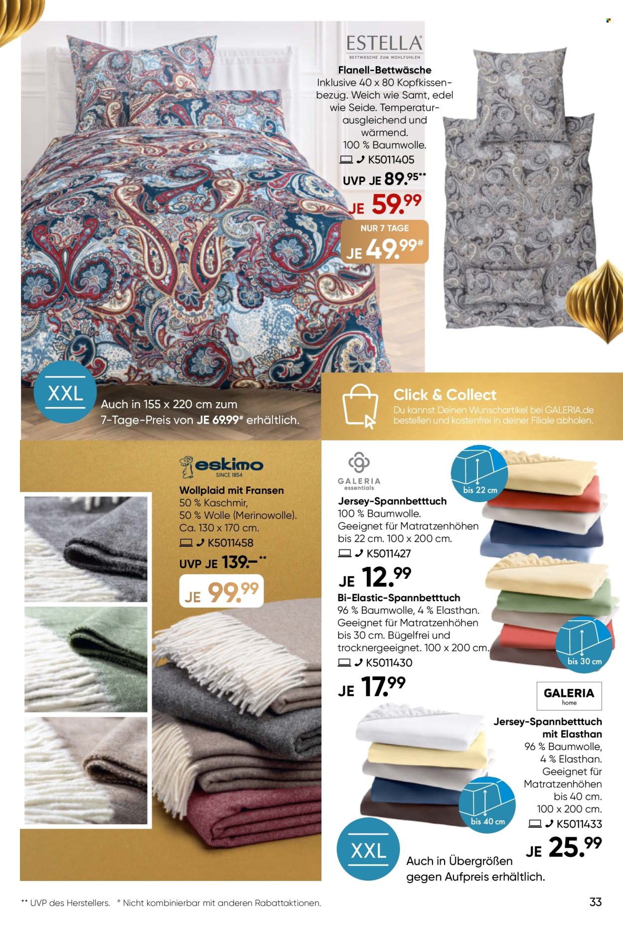 GALERIA Karstadt Kaufhof Prospekte  - 9.12.2024 - 15.12.2024. Seite 33