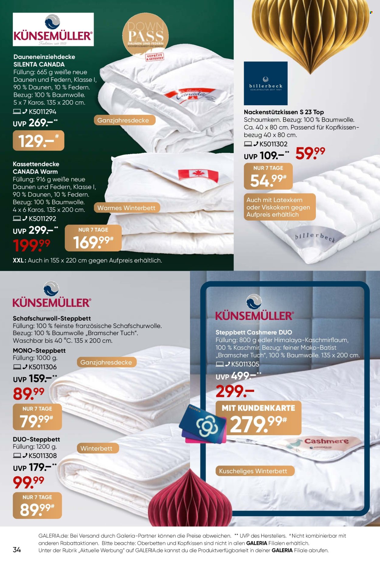 GALERIA Karstadt Kaufhof Prospekte  - 9.12.2024 - 15.12.2024. Seite 34
