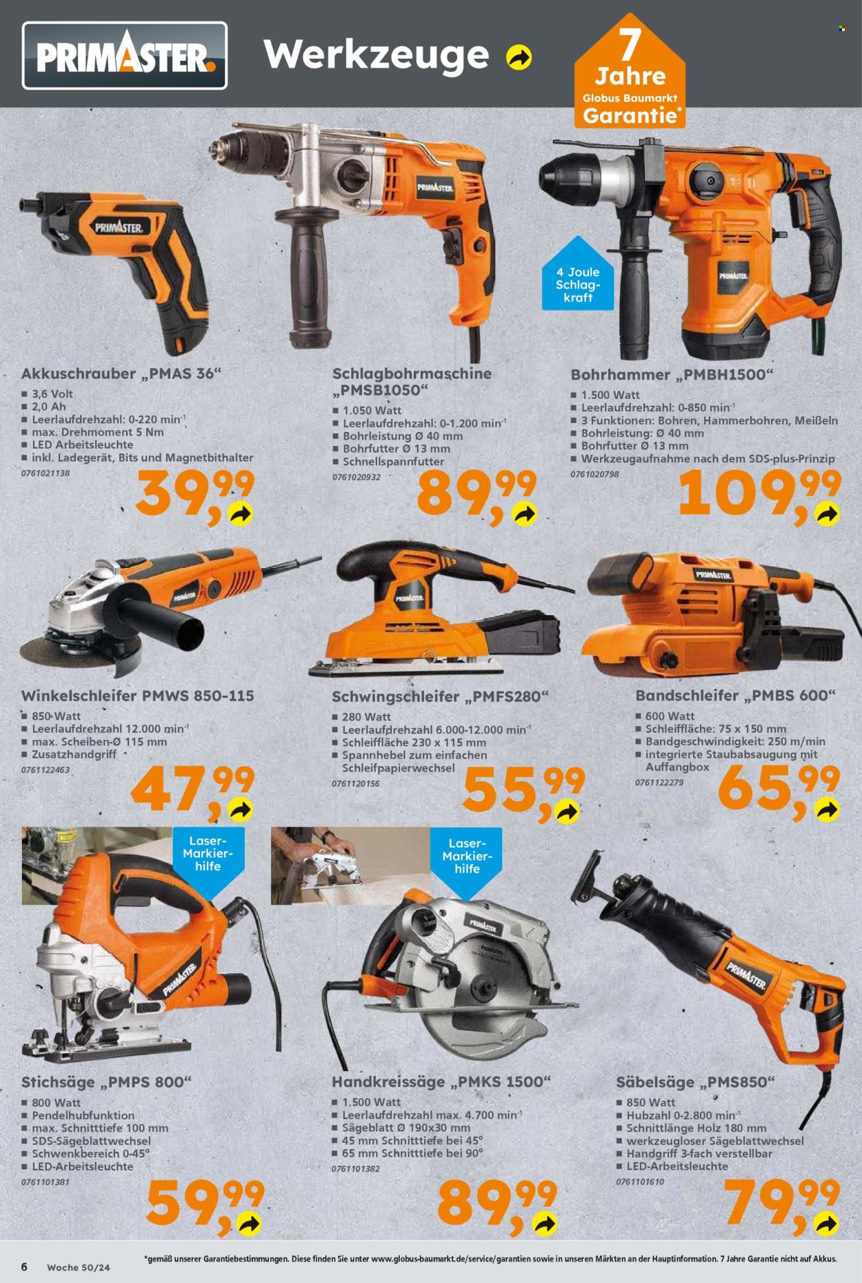 Globus Baumarkt Prospekte  - 9.12.2024 - 14.12.2024. Seite 6