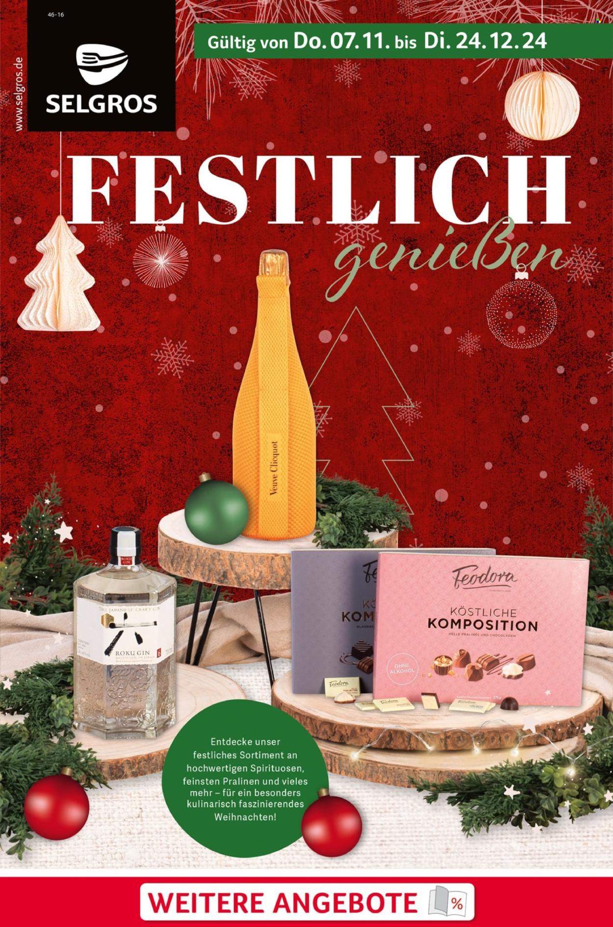 Selgros Prospekte  - 7.11.2024 - 24.12.2024. Seite 1